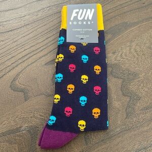 Skull Print Men’s Crew Socks